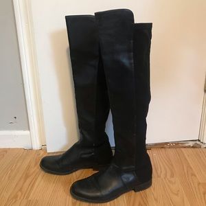 Black over the knee boots
